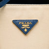 Prada Large Canapa and Saffiano Double Satchel Secondhand
