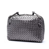 Bottega Veneta Metallic Nappa Intrecciato Nodini Crossbody Secondhand