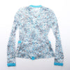 Missoni Crochet-Knit Cardigan in Blue, Size 40 IT Secondhand