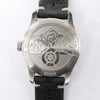 Secondhand Montblanc Geosphere 119286 BBGJ3HDQ3 SS x Leather AT Watch with Black Dial