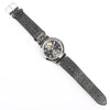 Secondhand Montblanc Geosphere 119286 BBGJ3HDQ3 SS x Leather AT Watch with Black Dial
