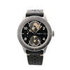 Secondhand Montblanc Geosphere 119286 BBGJ3HDQ3 SS x Leather AT Watch with Black Dial