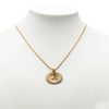 Dior Gold Plated CD Logo Pendant Necklace Secondhand