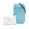 Versace Textured Leather Virtus Neck Pouch Crossbody Secondhand
