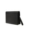 LOEWE Textured Leather Anagram Flap Clutch Secondhand