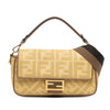 Fendi Zucca Embroidered Canvas Baguette Satchel Secondhand
