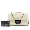 Chanel CC Bicolor Woven Lambskin and Patent Flap Secondhand
