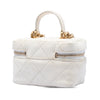 Chanel Mini CC Quilted Caviar Chain Zip Around Vanity Case Secondhand