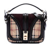 Burberry Haymarket Check Coated Canvas Brickfield Satchel Secondhand