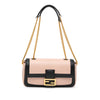 Fendi Bicolor Leather Chain Midi Baguette Secondhand