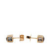 Louis Vuitton Gold Plated Strass Gamble Push Back Earrings Secondhand
