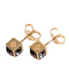 Louis Vuitton Gold Plated Strass Gamble Push Back Earrings Secondhand