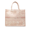 Secondhand Dior Large Canvas Embroidered Dioriviera Toile De Jouy Book Tote