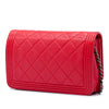 Chanel Quilted Lambskin Boy Wallet On Chain Secondhand