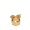 Chanel CC Gold Plated Enamel Butterfly Ring Secondhand
