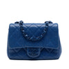 Chanel Mini Square Quilted Caviar CC Incognito Single Flap Secondhand