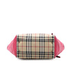 Secondhand Burberry Small Haymarket Check Coated Canvas and Calfskin Canterbury Tote