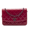 Chanel CC Quilted Patent Brilliant Wallet On Chain Secondhand
