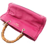 Gucci Medium Calfskin Bamboo Shopper Satchel Secondhand