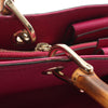 Gucci Medium Calfskin Bamboo Shopper Satchel Secondhand
