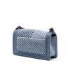 Chanel Old Medium Chevron Denim Boy Flap Secondhand