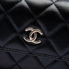 Chanel Quilted Lambskin Maxi Pearls Clutch With Chain Secondhand