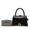 Balenciaga Small Shiny Box Calfskin Hourglass Top Handle Bag Secondhand