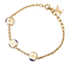 Louis Vuitton Gold Plated Strass Gamble Bracelet Secondhand