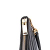 Saint Laurent Chevron Leather Monogram Zip A5 Wristlet Pouch Secondhand