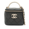 Chanel CC Quilted Lambskin Top Handle Vanity Case Secondhand