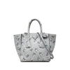 Prada Saffiano Floral Twin Pocket Satchel Secondhand