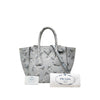 Prada Saffiano Floral Twin Pocket Satchel Secondhand