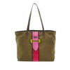 Prada Saffiano Trimmed Tessuto Velluto Ricamo Trompe L oeil Tote Secondhand