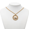 Chanel Gold Plated CC Medallion Heart Pendant Necklace Secondhand