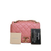 Secondhand Chanel Mini Square Quilted Metallic Lambskin Precious Jewel Single Flap