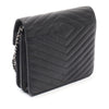 Chanel CC Chevron Caviar Square Wallet On Chain Secondhand