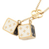 Louis Vuitton Gold Plated Game On Dice Pendant Necklace Secondhand