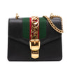 Gucci Mini Leather Web Sylvie Chain Crossbody Secondhand