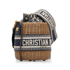Dior Oblique Wicker Bucket Bag Secondhand