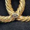 Chanel Gold Plated CC Faux Pearl Rhinestone Brooch Secondhand