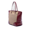 Secondhand Gucci GG Canvas and Calfskin Bree Tote