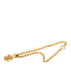 Chanel CC Gold Plated Round Pendant Necklace Secondhand
