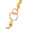 Chanel CC Gold Plated Round Pendant Necklace Secondhand