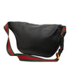 Secondhand Gucci Leather Logo Web Belt Bag