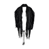 Collection Privée Faux Fur Scarf with Leather Fringes - '10s Collection Privée