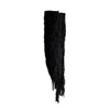 Collection Privée Faux Fur Scarf with Leather Fringes - '10s Collection Privée