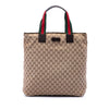 Gucci GG Canvas Web Vertical Tote Secondhand