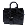 Saint Laurent Toy Croc Embossed Leather Sac De Jour Satchel Secondhand