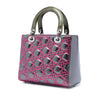 Dior Anselm Reyle Medium Metallic Lambskin Cannage Lady Dior Secondhand