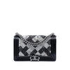 Chanel Old Medium Sequin And Patent Boy Flap Secondhand